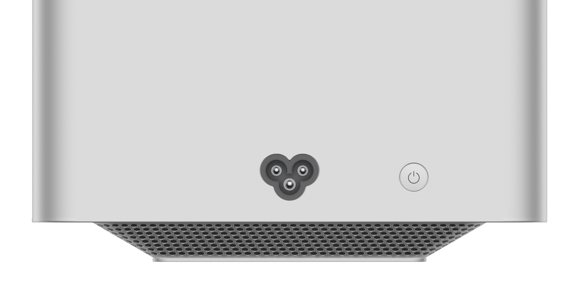 Rear of Brainwave with power input